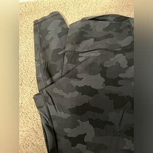 Black camo lululemon leggings- I think they are Wunders